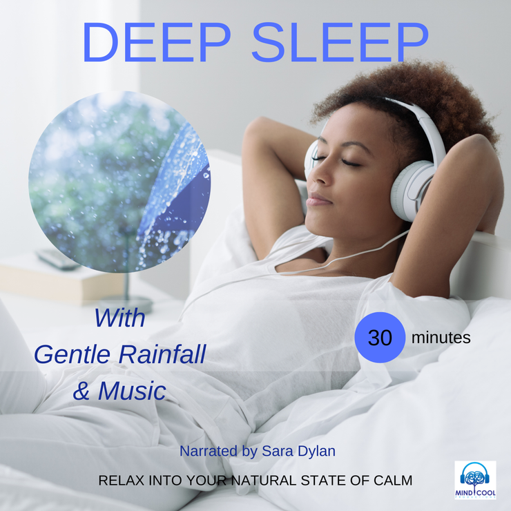Audiobook: DEEP SLEEP MEDITATION GENTLE RAIN FALL & MUSIC 30 MINUTES