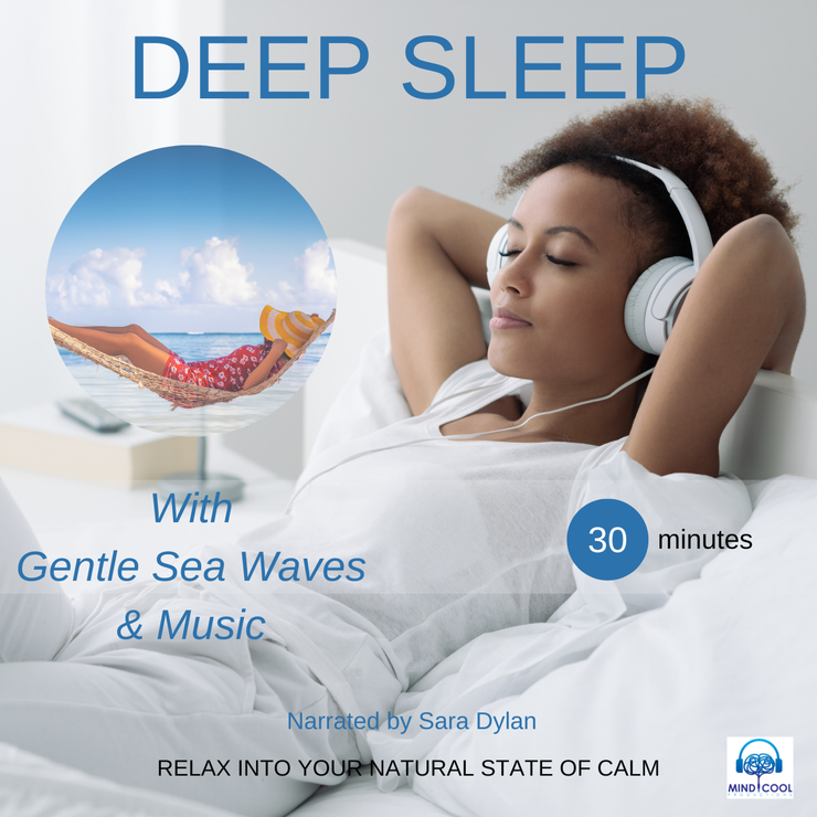 Audiobook: DEEP SLEEP MEDITATION GENTLE SEA WAVES & MUSIC 30 MINUTES