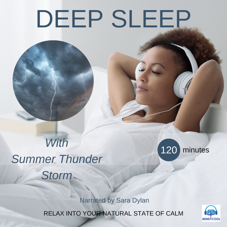Audiobook: DEEP SLEEP MEDITATION SUMMER THUNDER STORM 120 MINUTES